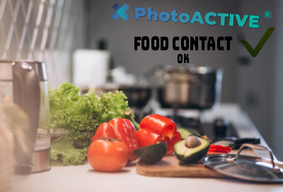 Food contact est valable avec photoactive