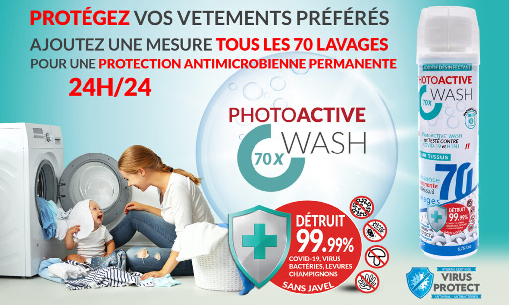 photoctive wash pour tous les textiles passant en machine à laver