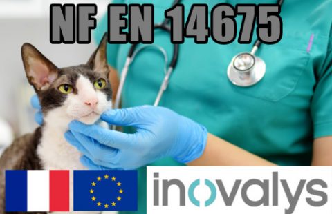 NF EN 14675 PhotoACTIVE homologué en milieu vétérinaire