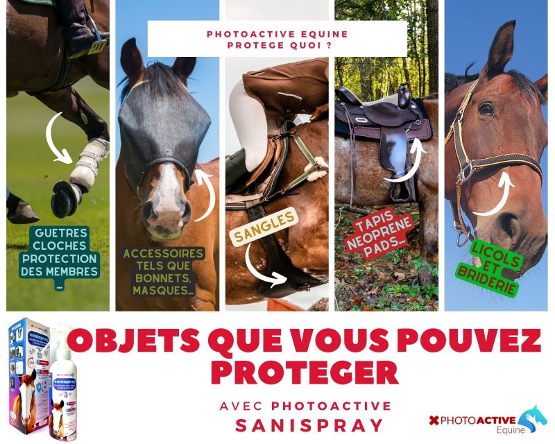 photoactive equine sanispray pour textiles en spray